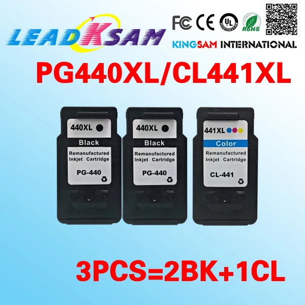 Картриджи с чернилами 3x PG440XL CL441XL совместимые PG440 CL441 PIXMA MG4240 MG4140 MG3540 | Компьютеры и