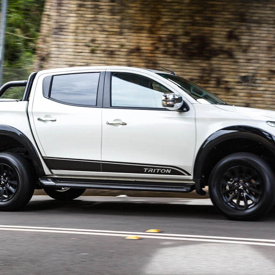 2 шт боковой двери индивидуальный Тритон стиль графический винил для mitsubishi l200 TRITON 2006