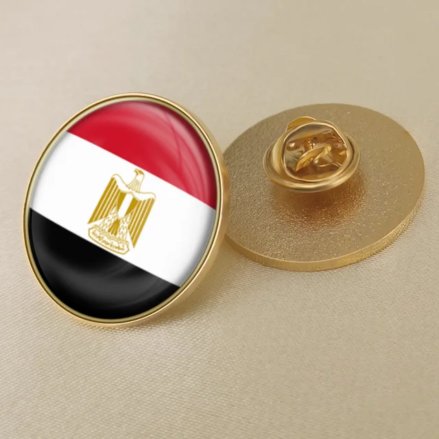 Egypt Single Flag Lapel Pinsin Brooches from Jewelry & Accessories on
