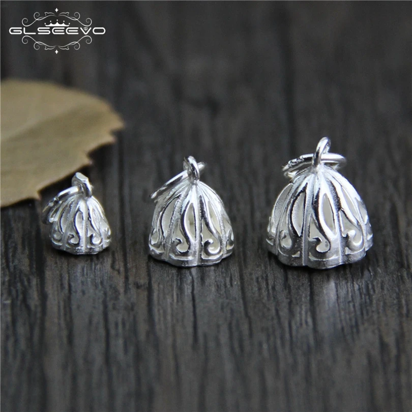 5pcs 925 Sterling Silver Charms, DIY Bracelets Necklace Bangle, Lotus Charms Pendant, Charms For
