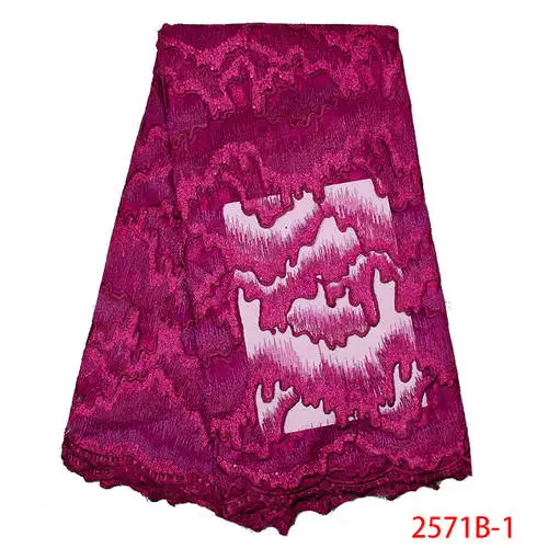 

Latest High Quality Wedding African Bridal Net Mesh Elegant Lace Fabric Manufacturer QF2571B-1