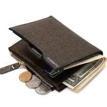 2017 Hombres cremallera Bolsa ID Tarjeta de Crédito Titular Monedero de La Moneda de Cuero de imitación Bifold Monedero Top Brand Wallet Bolsillos Promoción regalo