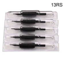 Round Shader 30 xBlack одноразовые насадки для тату трубки с иглы в ассортименте кремния 3/"(19 мм) для пистолет для татуировки ручка-13RS