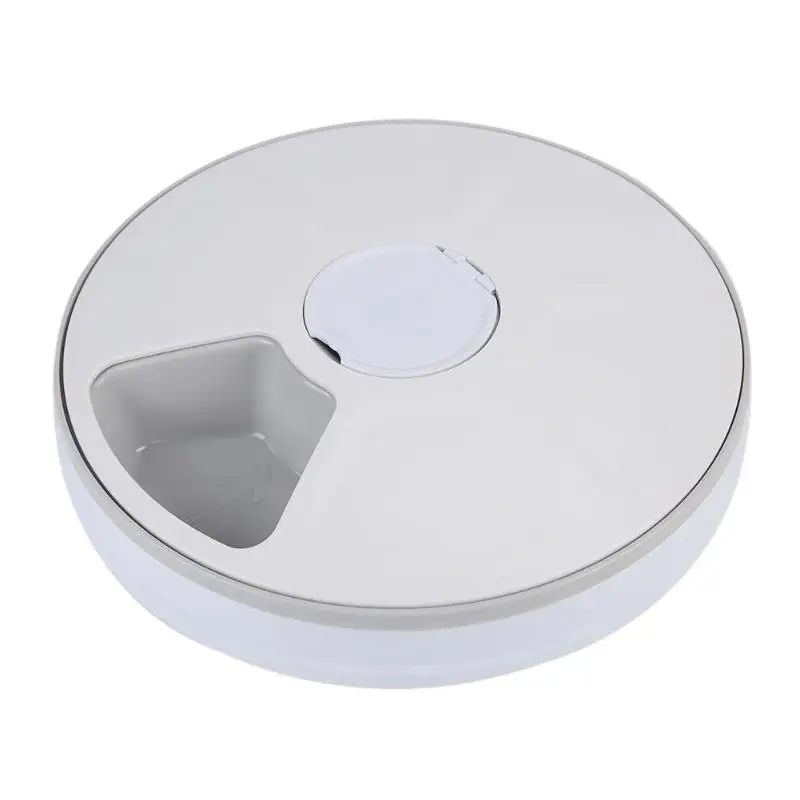 

Automatic Pet Timing Feeder 6 Meals 6 Grids Cat Dog Electric Food Dispenser Animal Feeder With Timing Device