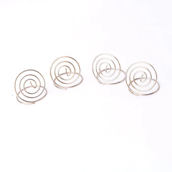 

10 Pcs Circle Ring Wire Number Place Card Table Stand Picture Memo Note Photo Clips Holder Wedding Party Office School Supplies