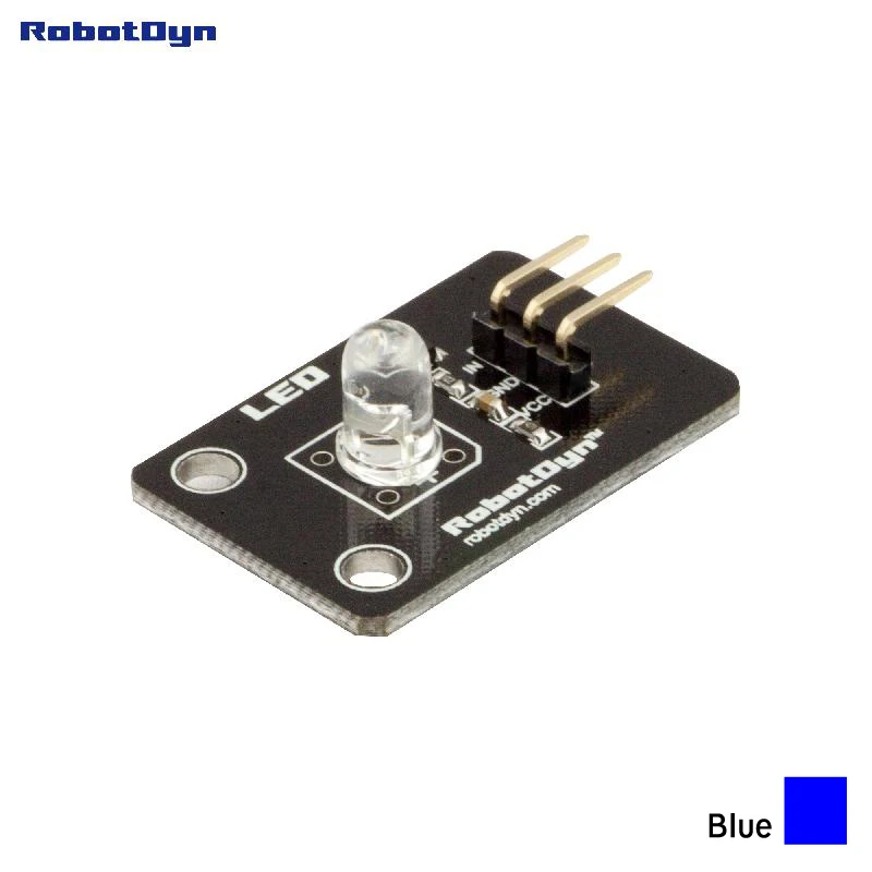 СВЕТОДИОДНЫЙ цветной модуль(синий). 3,3 В/5 В