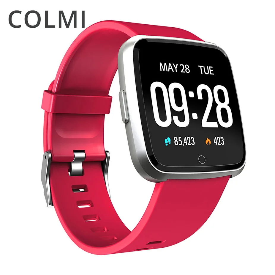 Billige COLMI Smart uhr IP67 Wasserdichte Fitness Tracker Heart Rate Monitor Blutdruck Frauen männer Uhr Smartwatch Für Android IOS