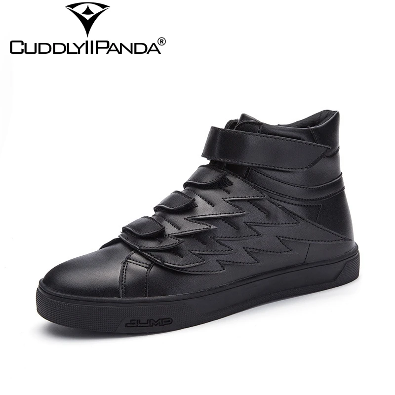 cheap CuddlyIIPanda 2019 Spring Autumn Hip hop Men Sneakers High Top Casual Shoes Attachable Wings Shoes Hook amp;Loop Zapatos Hombre
