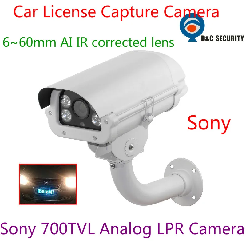 6 60mm Lens 700TVL Analog High Speed Vehicles License Plate Camera License Number plate Camera