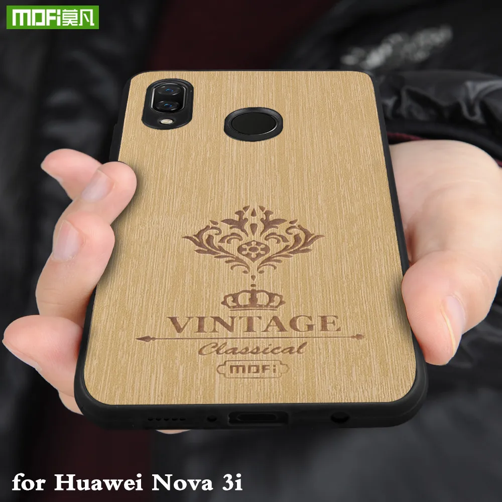 MOFi оригинальный чехол для huawei Nova 3i из искусственной кожи Корпус Nova3i силиконовые