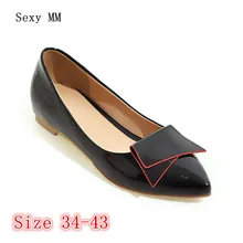 Обувь на плоской подошве, лоферы, балетки Для женщин Повседневное на плоской подошве Дамская обувь мягкие удобные плюс размер 34-40, 41, 42, 43