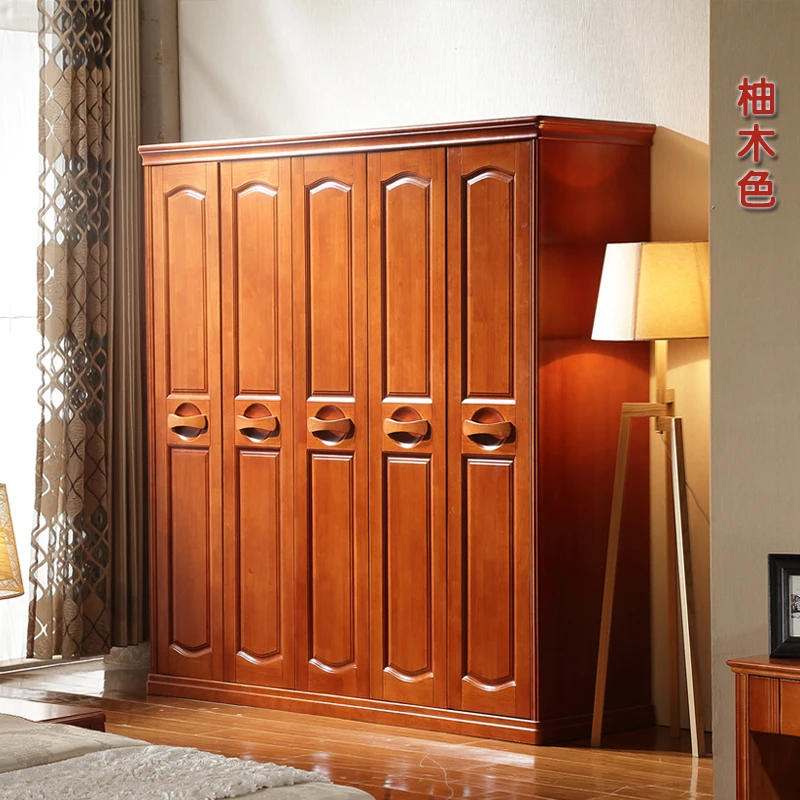 

Home Furniture wood three four Fives six door wardrobe