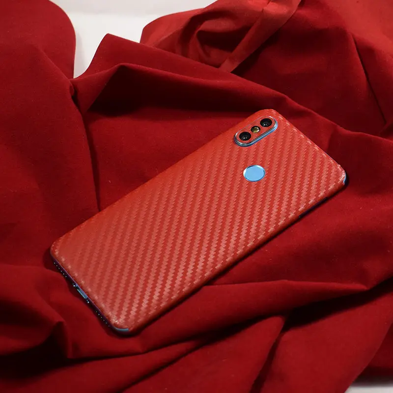 Phone Back Cover Film For Xiami Mi A2 6X LeatherCarbon Fiber Wood Skins Protective Paste Stickers For Xiaomi A2  MiA2 6X 5 (18)