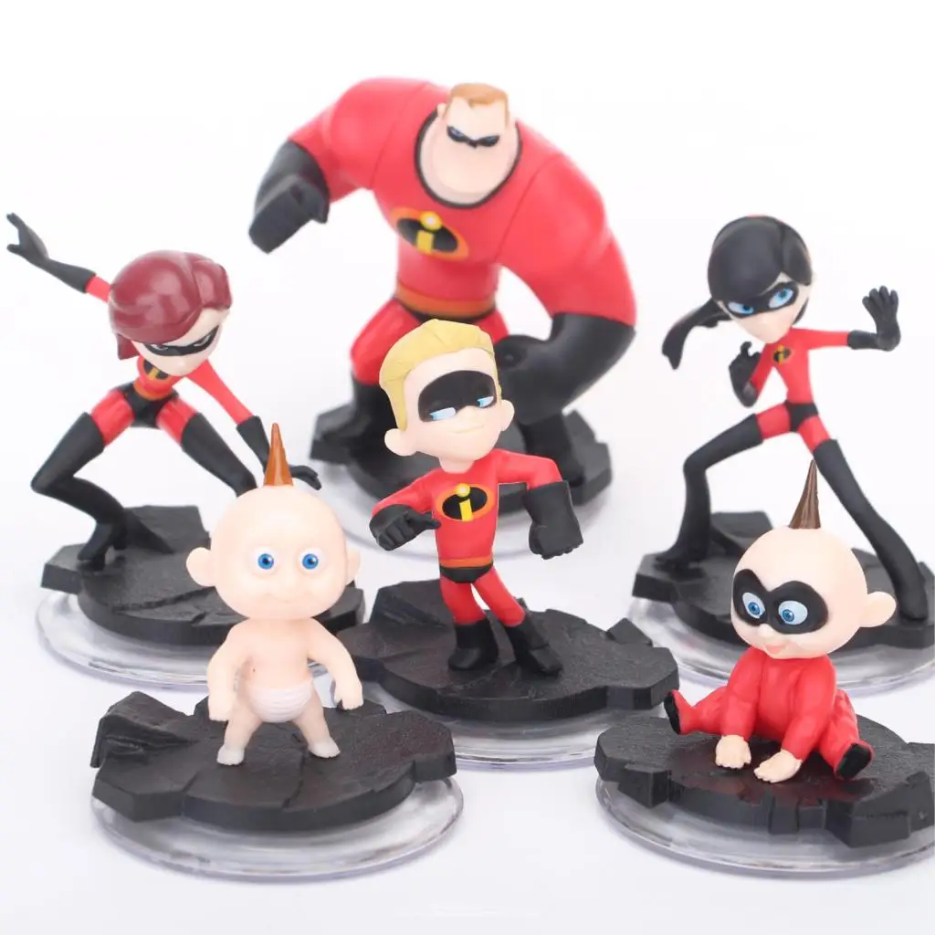 

Disney The Incredibles 2 Action Figure 7-10cm 6pcs/set Posture Anime Decoration Collection Figurine Toys model for children gift