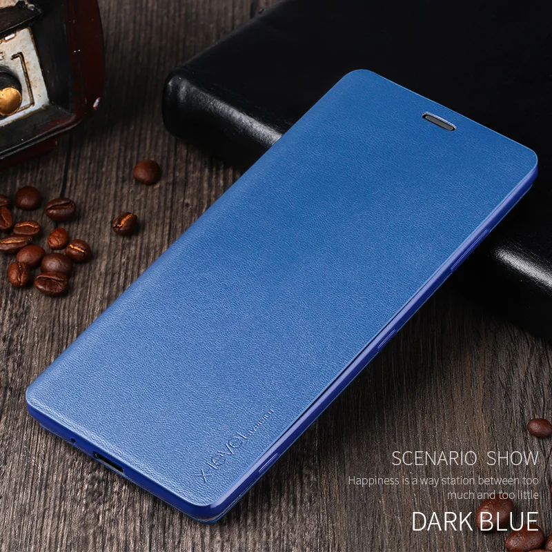  X-Level Leather Case For Sony Xperia XZ3 XZ2 Z2 Original PU Leather Silicone Stand Back Phone Cover
