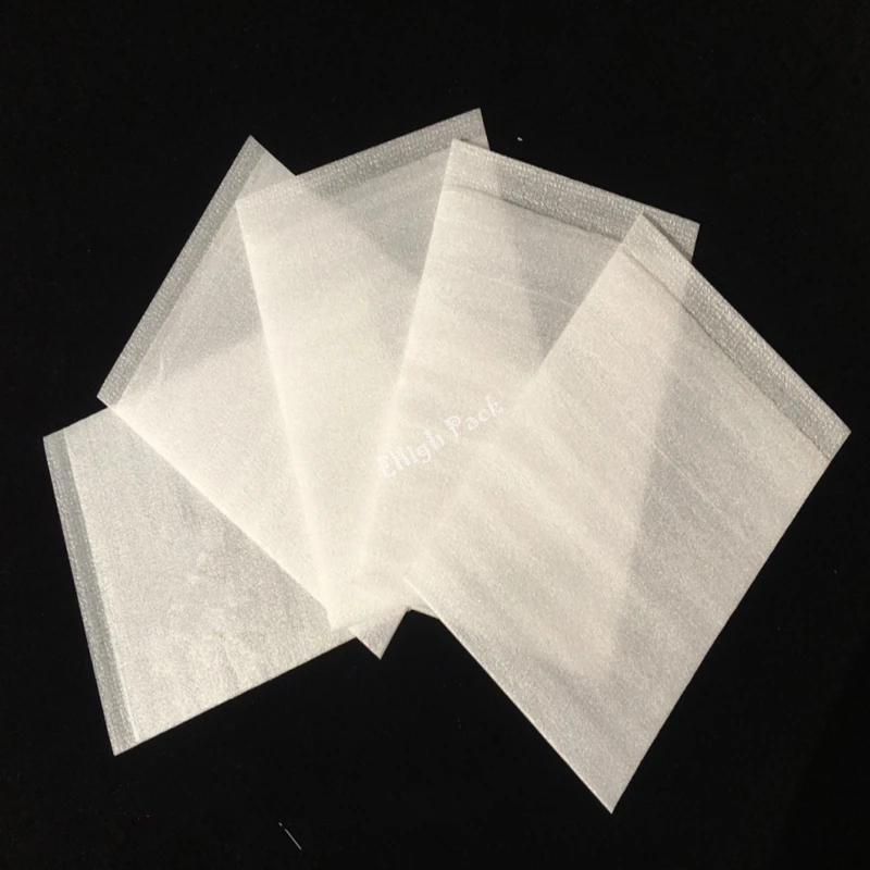 10*20 см(3,94*7,87 дюйма) 0,5 мм 50 шт Защитный EPE пеноизоляционный лист амортизирующий Упаковочные пакеты упаковочный материал