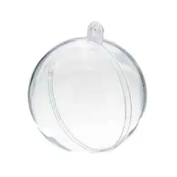 10 шт Рождественская елка Декор Украшение 5 см мяч Тип ящик из прозрачного пластика Craft рождественские подарочные коробки прозрачный