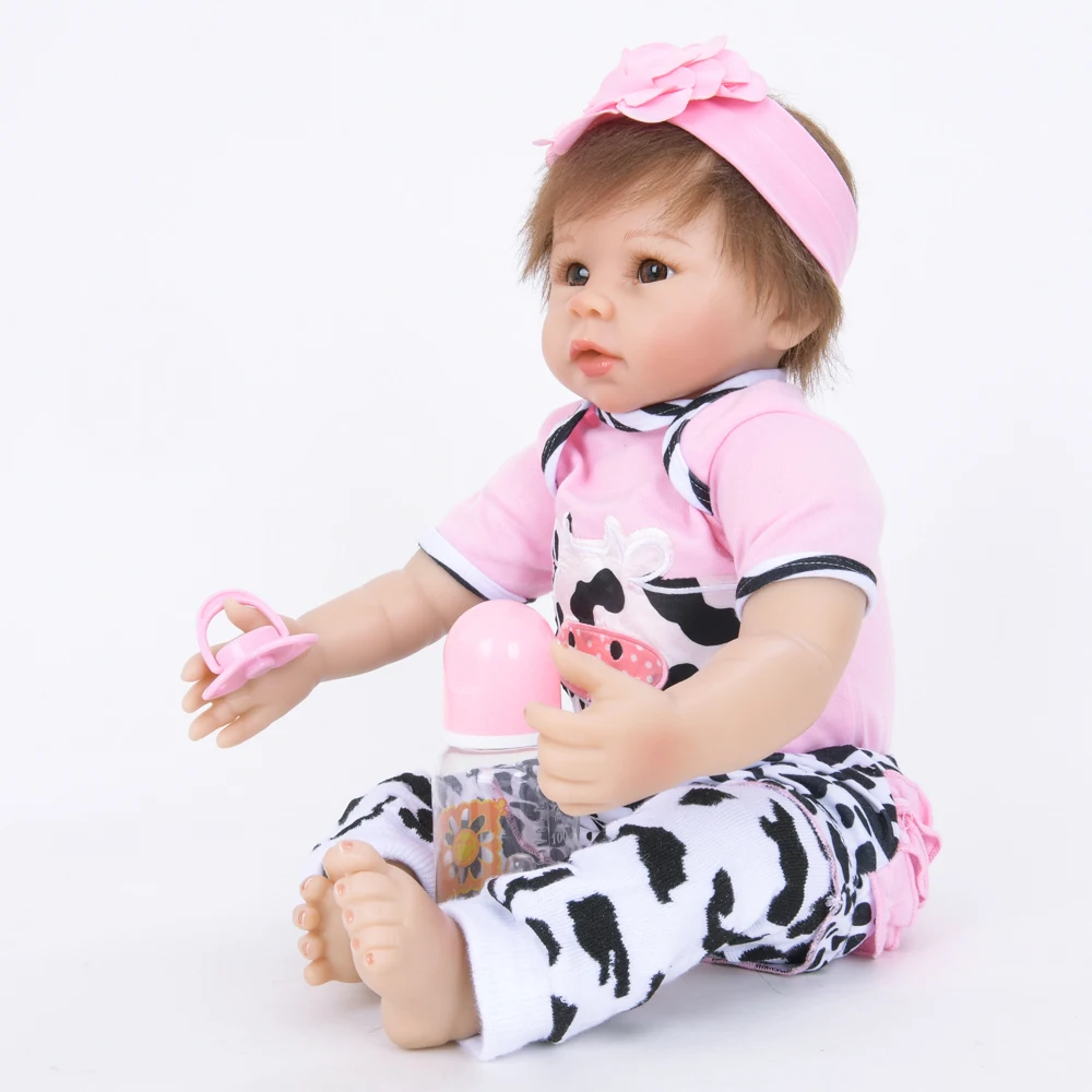 55 см хлопок тело Reborn Baby куклы силиконовые Menina реалистичные Принцесса Кукла День