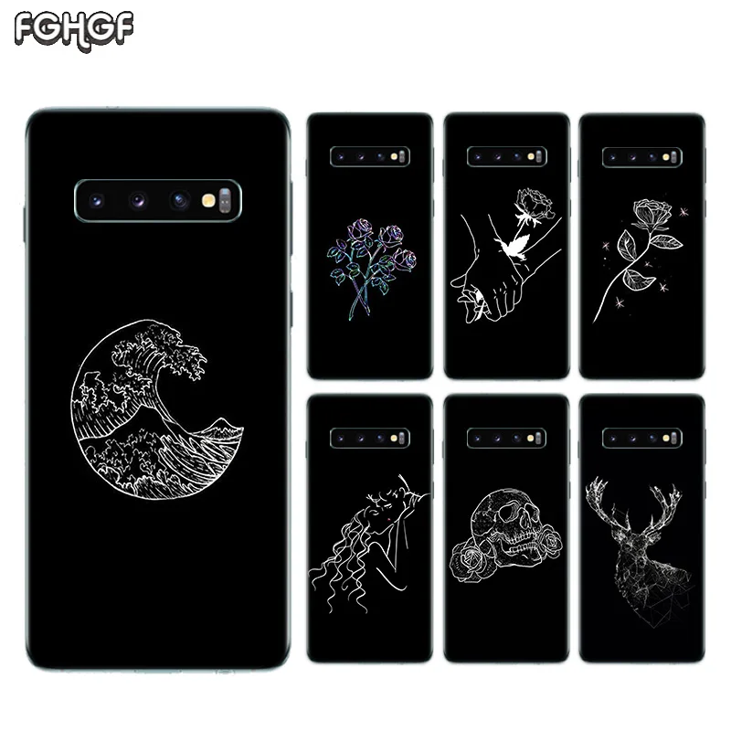 

Abstract Line Graphic Riverdale Case For Samsung Galaxy S10 lite S9 S8 A6 A8 Plus 2018 A50 M30 A30 M20 A10 M10 Note 9 8 Cover
