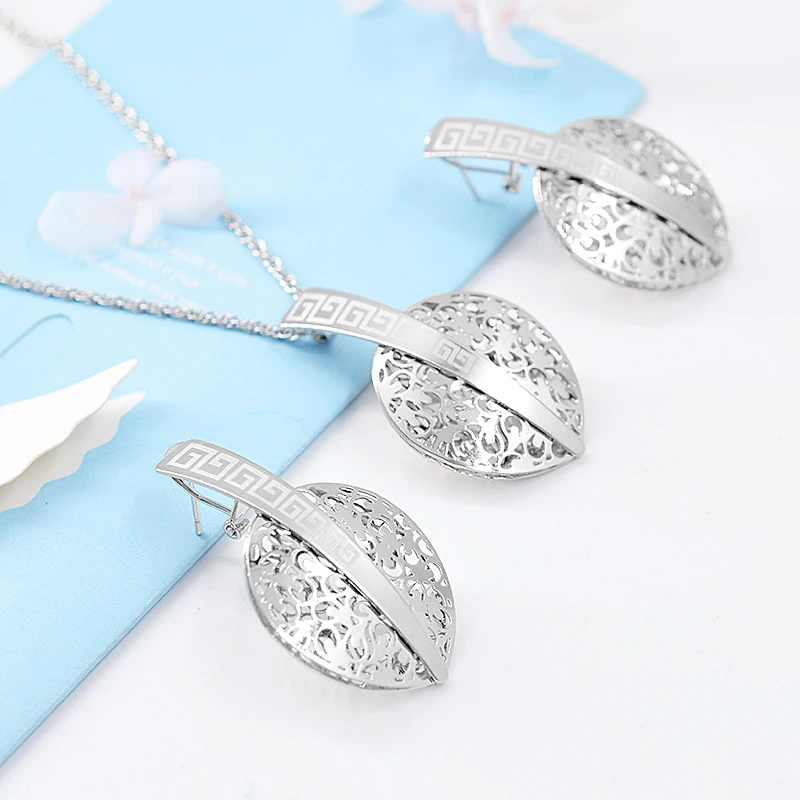 ZEA Dear ювелирные изделия Винтажные Ювелирные наборы серьги ожерелье Подвеска для