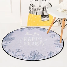 Скандинавские серые круглые ковры с оленем для гостиной, спальни, кресла, коврики для детской комнаты, Игровая палатка, мягкий ковер для детей