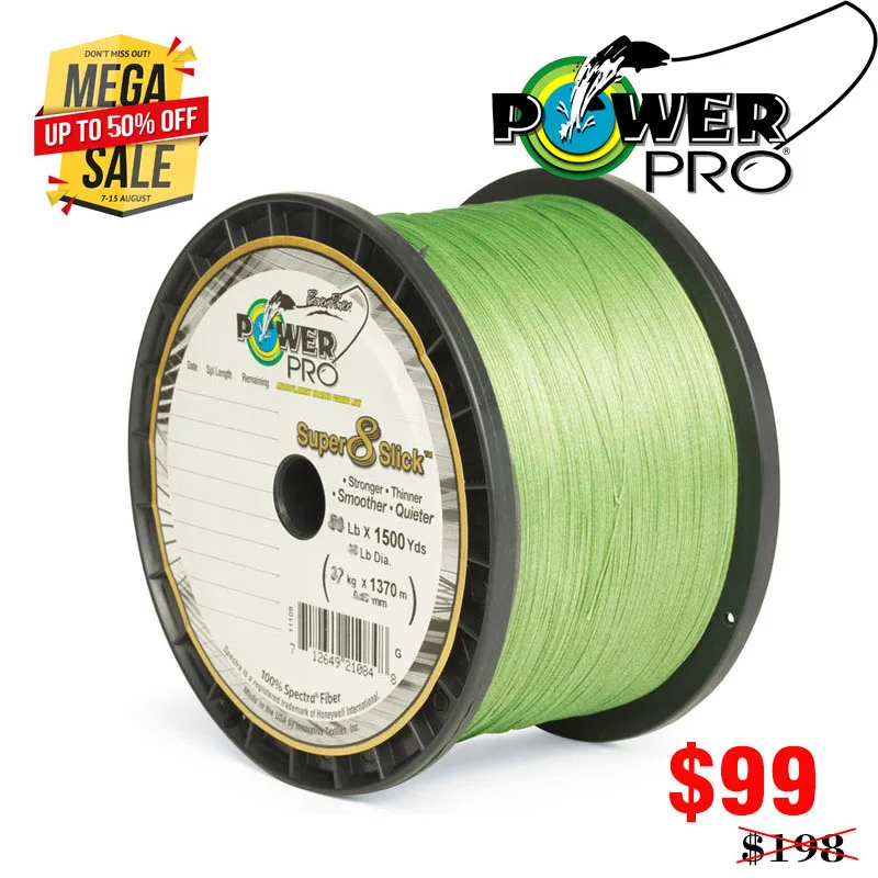 Saltwater Fishing POWER Pr0 braided PE Fishing Line 8 Slisk line Pro