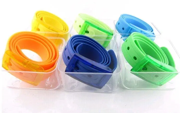 Новые силиконовые ремень Цвета фрукты Гольф Бейсбол софтбол Желе резиновые пластиковые каждый в коробке Бесплатная доставка