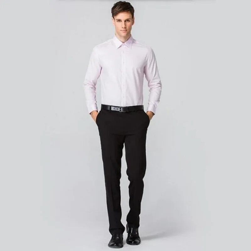 Custom made men shirt high quality handsome men wedding shirt pink men