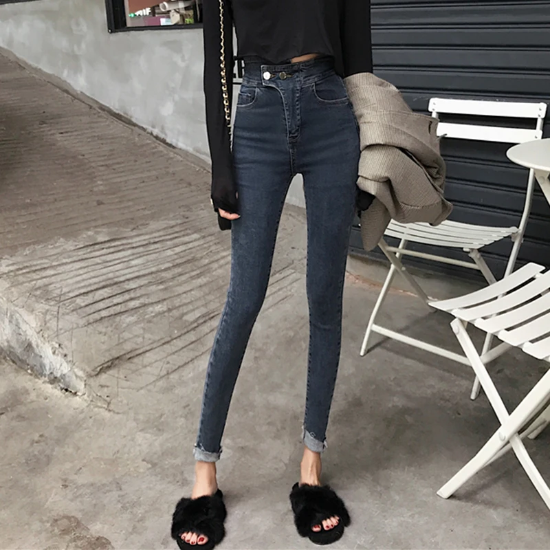 

jeans femme 2019 nouveau Spring autumn jean Slim high waist sexy ladies jeans pencil pants Korean trousers Skinny jeans women