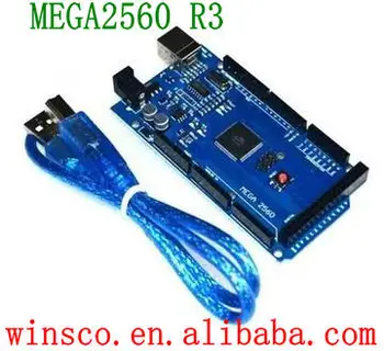 

5PCS/LOT Mega 2560 R3 Mega2560 REV3 (ATmega2560-16AU CH340G) Board ON USB Cable compatible [No USB line]