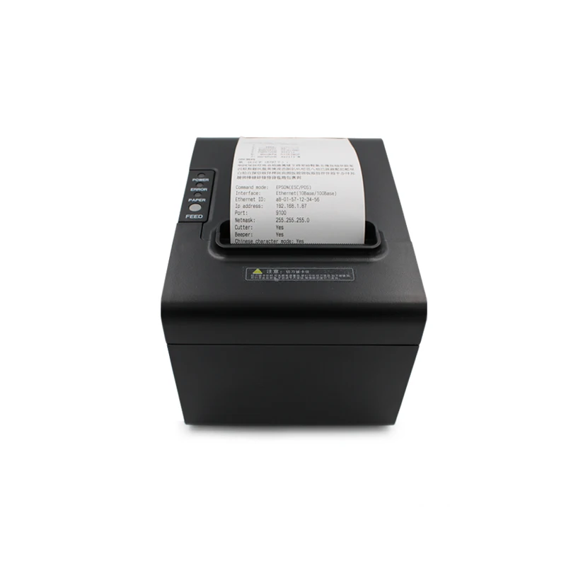 Goede Youku 80250 Bill Thermische Printer Ontvangst Machine Printing Auto Inkjet 300 dpi Thermische Printer 100 240 v 250 mm s thermische Printer