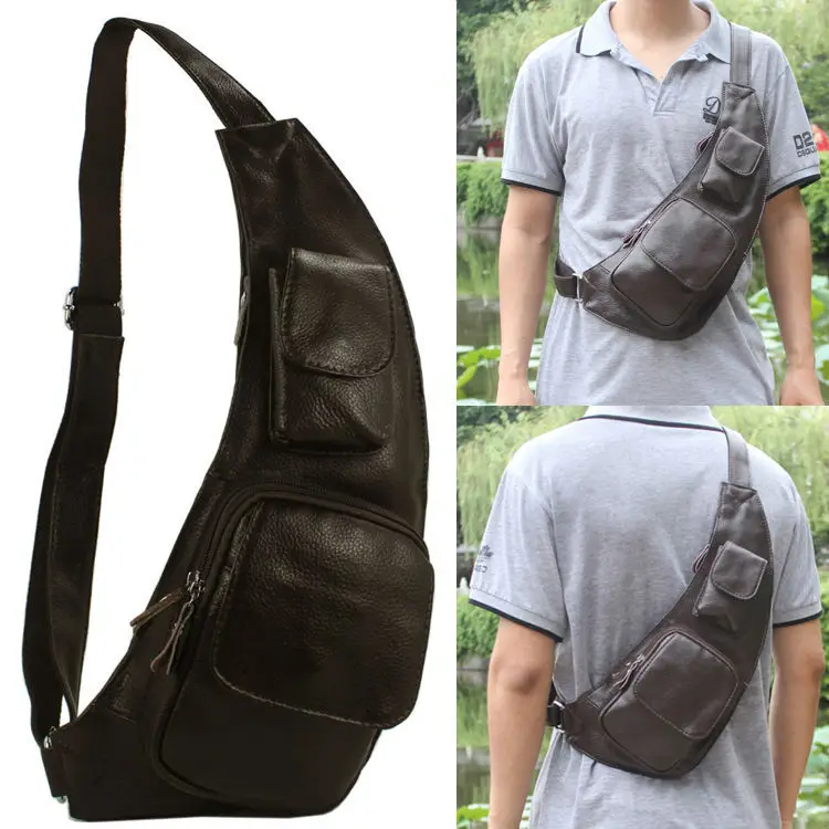 Модная сумка-мессенджер из натуральной кожи, мужская кожаная сумка на плечо, мужская сумка через плечо, мужская сумка на ремне для отдыха, черная, коричневая, средняя