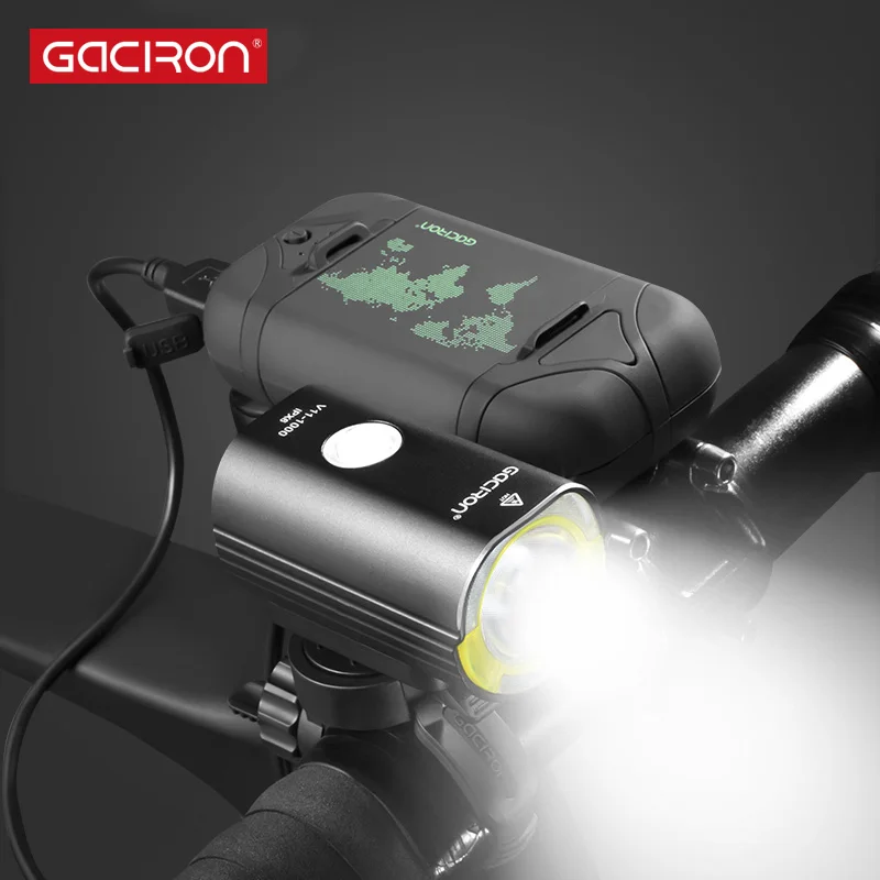 Gaciron V11 Split Type Bicycle Headlight for Race IPX6 Waterproof