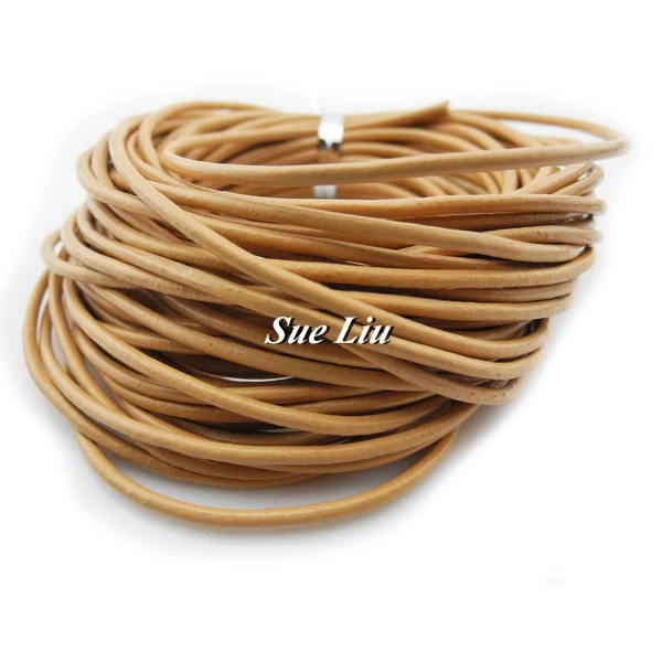 Круглый шнур из натуральной кожи 1 5 мм 2 0 3 м каждая|leather cord|genuine leather cordround cord |