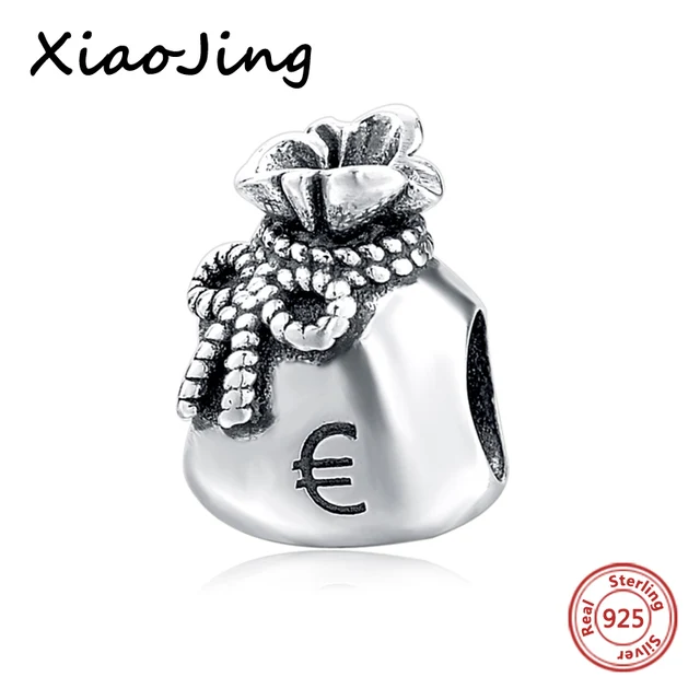 Hot 925 Sterling Silver Beads Money Bag European Charms Bead Hot 925 Sterling Silver Beads Money Bag European Charms Bead Fit Pandora Bracelet Bangle Diy