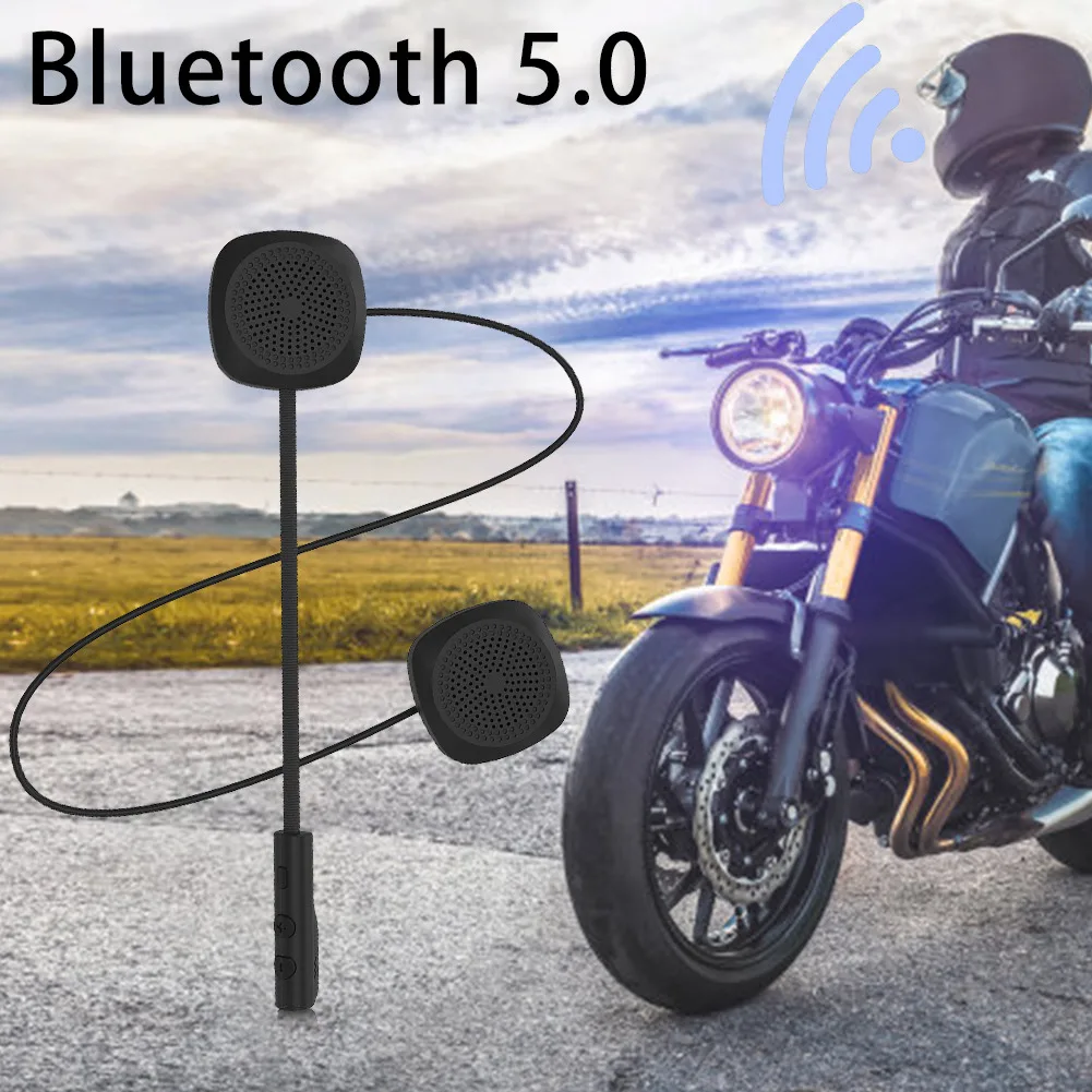 Bluetooth 5,0 мотоциклетный шлем наушники длительное время ожидания смарт-управление вызовом 3D бинауральное объемное стерео Hands-free вызов наушники