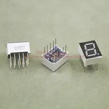 10 шт./лот) 10 штифтов 3911BR 0,39 дюймов 1 бит-значный 7-сегментный красный светодиодный Дисплей поделиться общий анод цифровой Дисплей