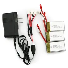 3X7.4 V 700 mAh RC Drone Batterie + US Plug Chargeur ensemble Accessoire Télécommande Quadcopter Pièces De Rechange Pour MJX X600 Multicopter