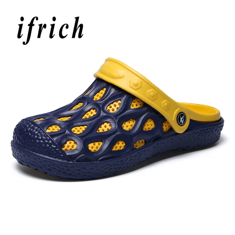 

Men Sandals Summer Beach Shoes Mens Casual Sandals Breathable Lighweight Outdoor Sandals For Man Black Blue Men Shoes For Garden
