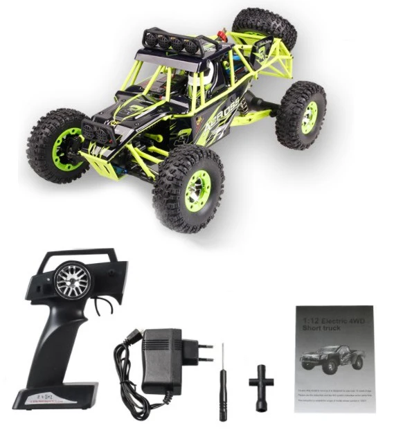 

Wltoys 12428 RC Car 1/12 Scale 2.4G Electric 4WD Remote Control Car 50KM/H High speed RC Climbing Car Off-road vehicle VS A979-B