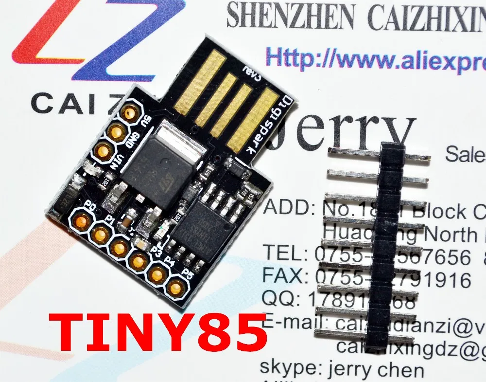 

Free shipping! CJMCU Digispark kickstarter miniature for ATTINY85 usb development board