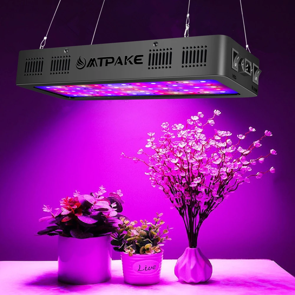 Двойной переключатель 600 W 900 W 1200 W полный спектр светодиодный светать с овощным/Блум режимы для внутреннего парник, теплица для выращивания растения растут светодиодный