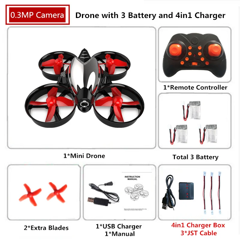 RH808/RH808HW мини-Дрон с камерой 0.3MP высота Hode RC Квадрокоптер с камерой игрушка 2,4G RC вертолет 6 осей VS H36 E010 - Цвет: S6 with 0.3MP Camera