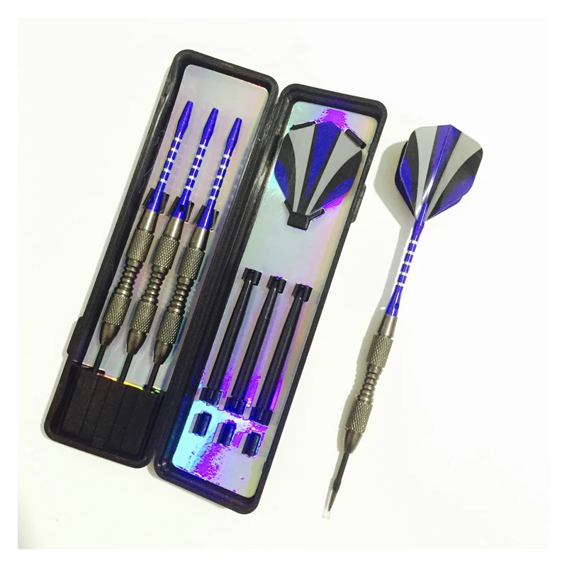 Darts Set 3 Boxed Metal Imitation Tungsten Steel Aluminum Rod Darts Needle Game Resistance Falling Flying Pin