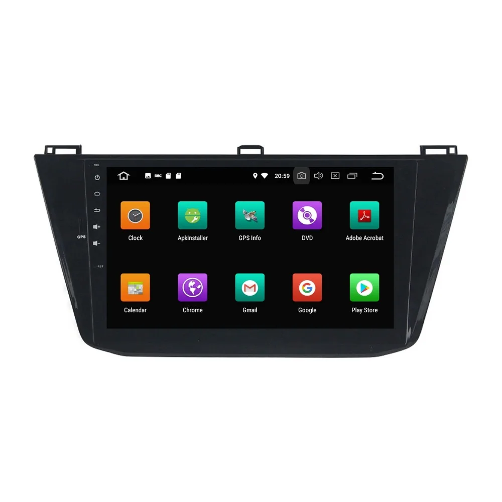 Top 4GB+32GB Octa Core 10.1" Android 8.0 Car Radio DVD Player for VW Volkswagen Tiguan 2016 GPS Bluetooth WIFI USB DVR Mirror-link 3