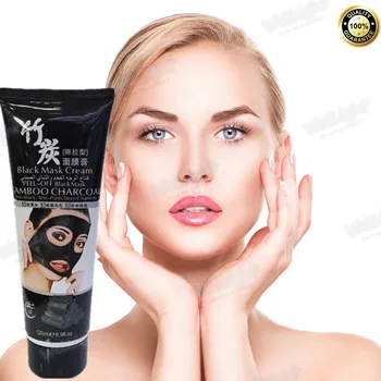 

Wholesale 1 bottle Acne Blackhead Suction Black Mask for Blackhead Remover Peeling off Acne Treatments Mascara 120ml Cheap
