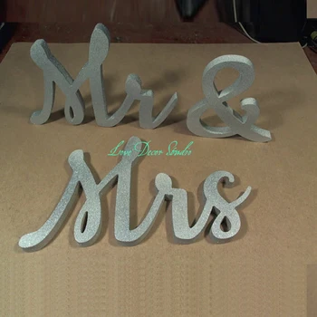 

Wedding. Mrs and Mr signs Silver Mr and Mrs. Sweetheart table. Signs for wedding. Signs.