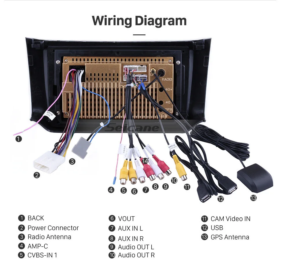 Top Seicane Car GPS Navi 10.1" HD Android 8.1 TouchScreen Radio Bluetooth For NISSAN SYLPHY 2012-2016 support Steering Wheel Control 20