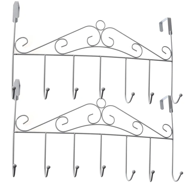 5 Hanger White Towel Hat Coat Clothes Wall Hook Over Door Bathroom In Hooks Rails From Home Garden On Aliexpress Alibaba Group