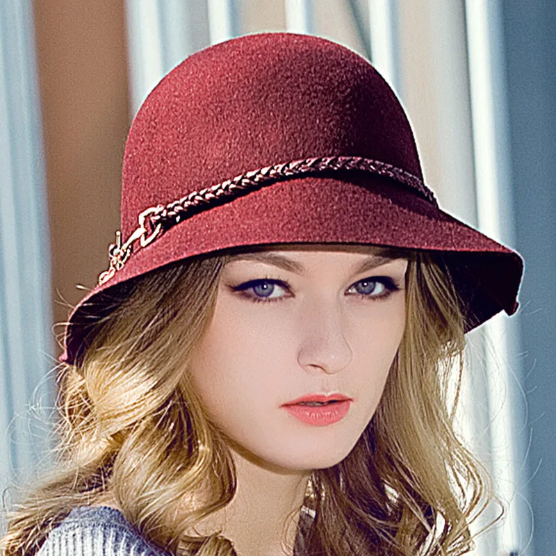 2016 Europe British Style New Hat High Quality Wool Keylock Accessories